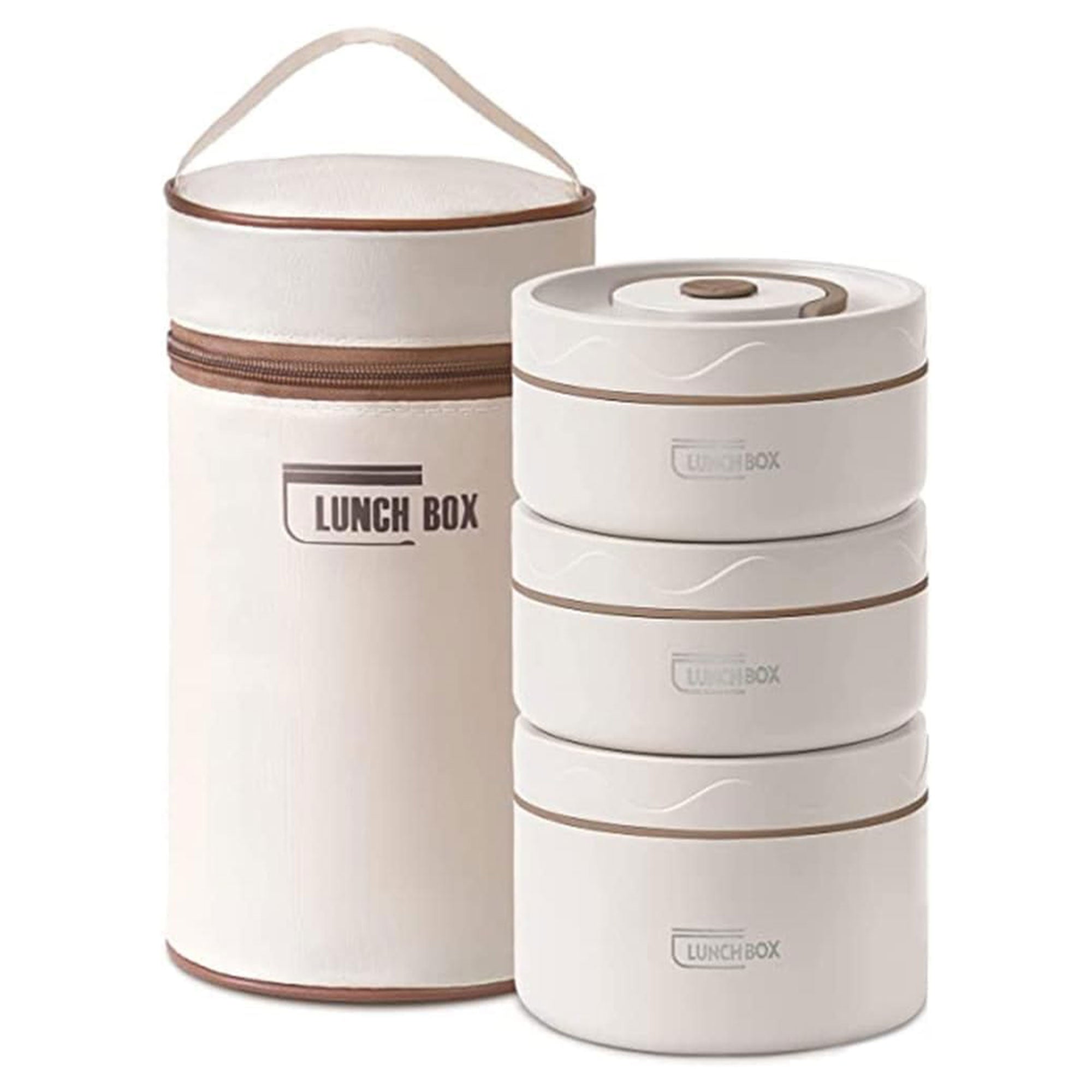Portable food containers set waith specialbag